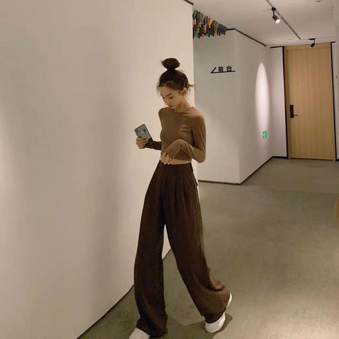 Loose Straight Wild Wide-Leg Casual Pants